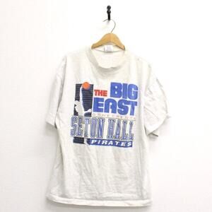Vintage Seton Hall University Pirates Basketball T Shirt XL